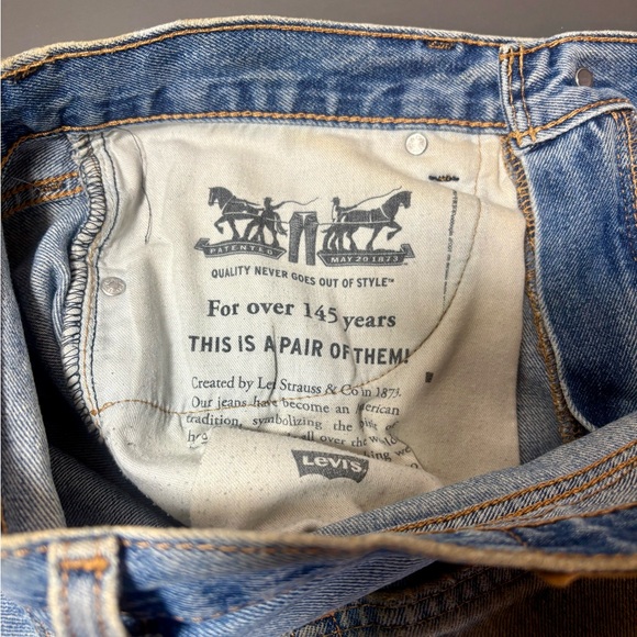 LEVI’S 505 Vintage Customized Tie-Dye Blue Jeans - Picture 8 of 8